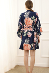 Floral Ruffle Navy