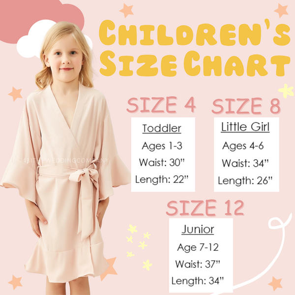 Children's Robes All Styles 431 The Wedding Company