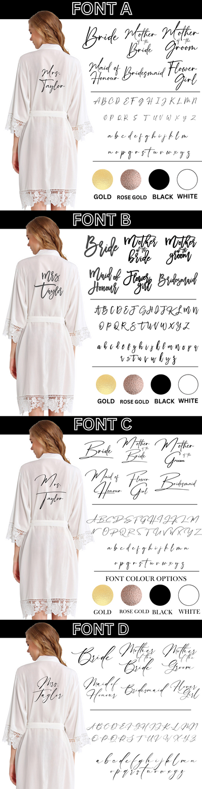 Bridal sales robe cotton