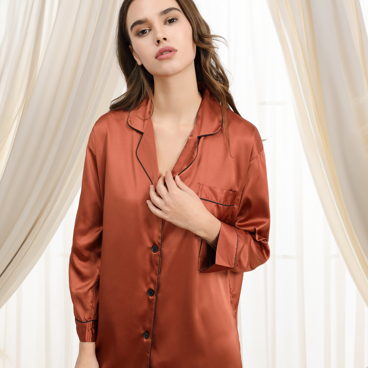 Solid Sleepshirt Burnt Orange