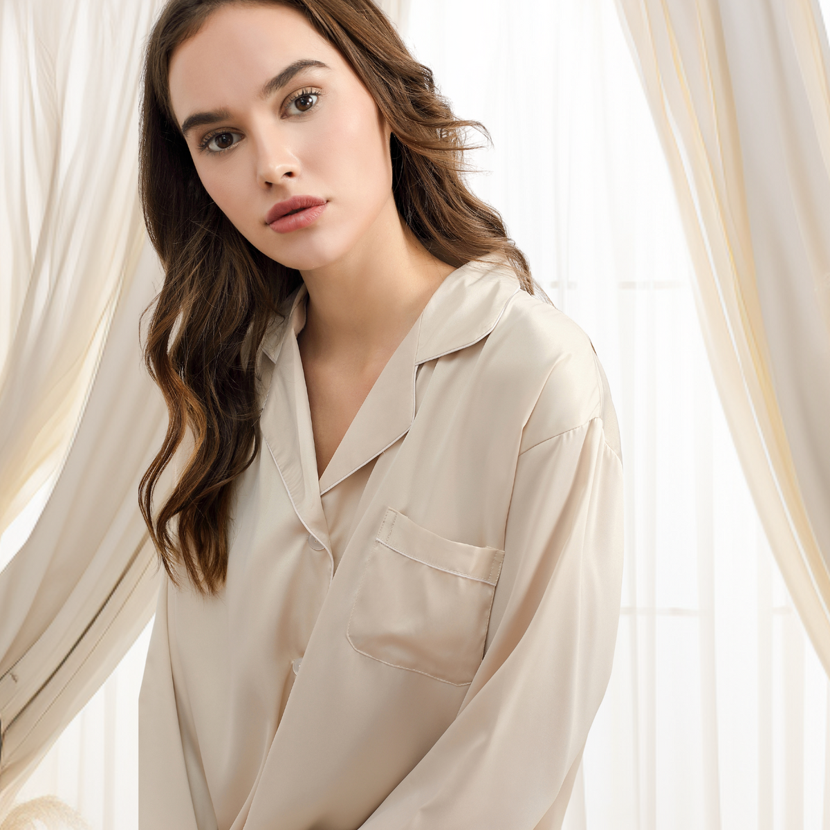 Solid Sleepshirt Champagne