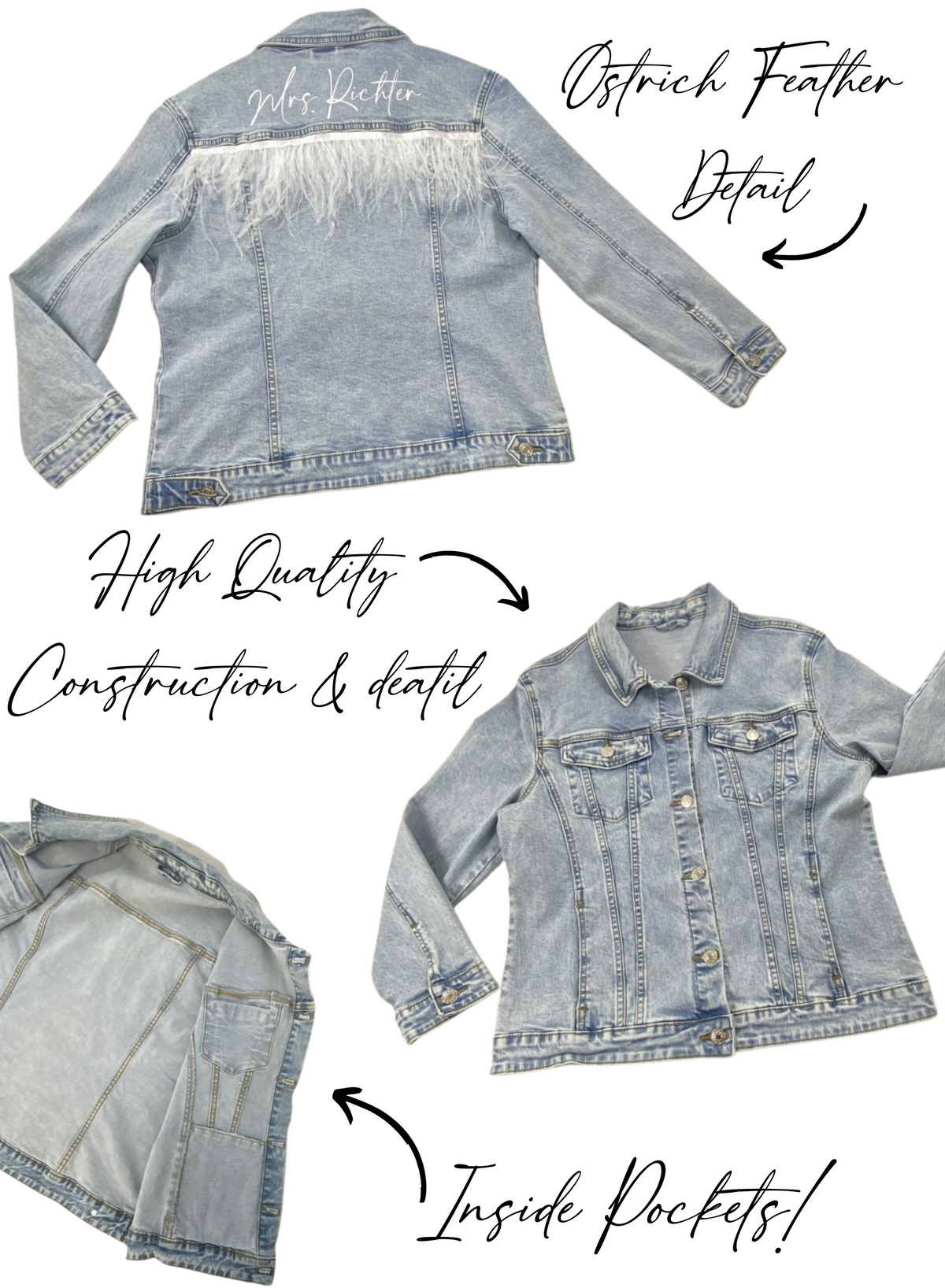 Feather Jean Jacket