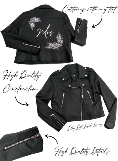 Flower 2025 leather jacket