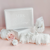 BRIDE- Robe, Ring Box, Stemless Glass