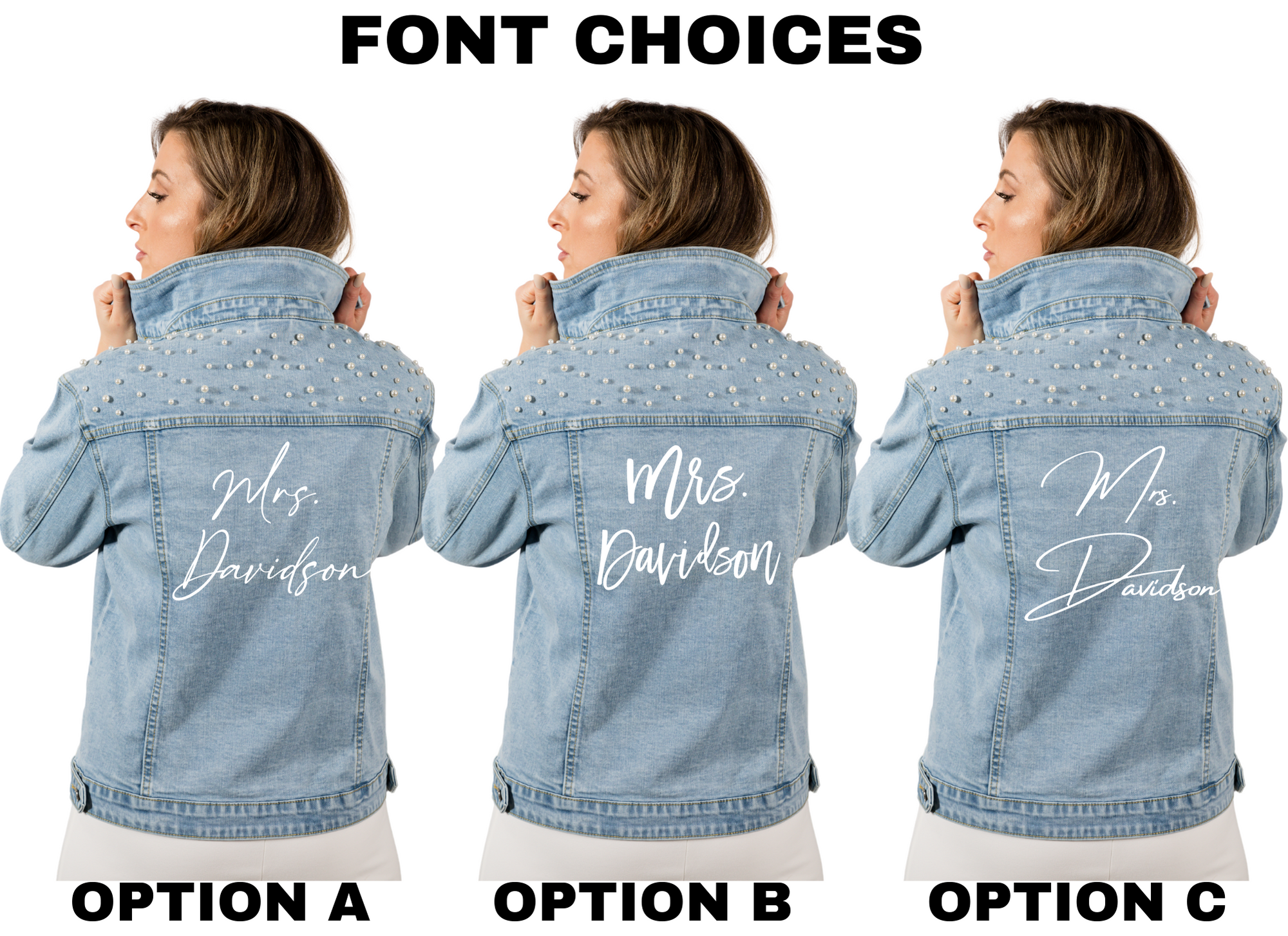 Name brand jean deals jackets