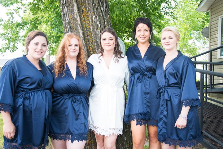 Aurora Satin Navy Blue