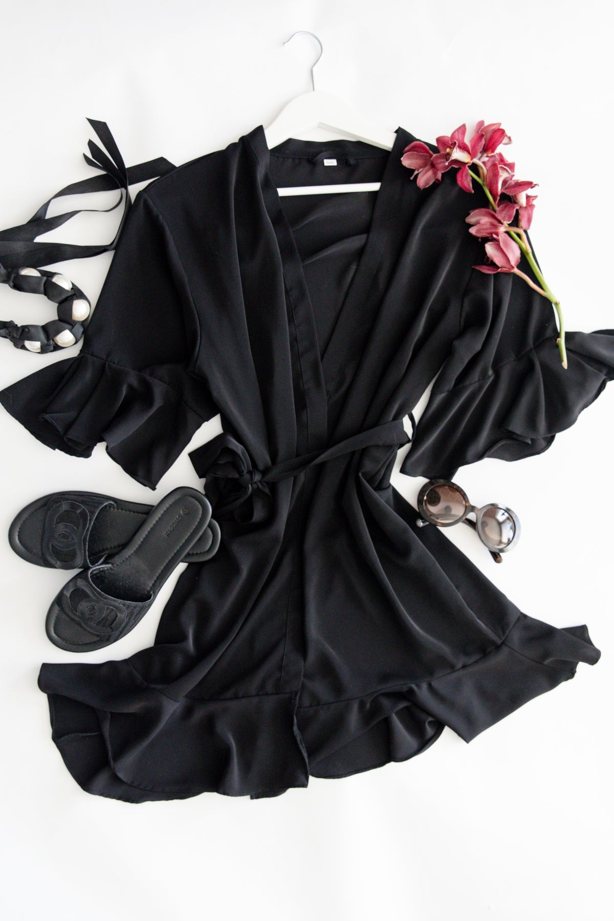 Olivia Ruffle Black