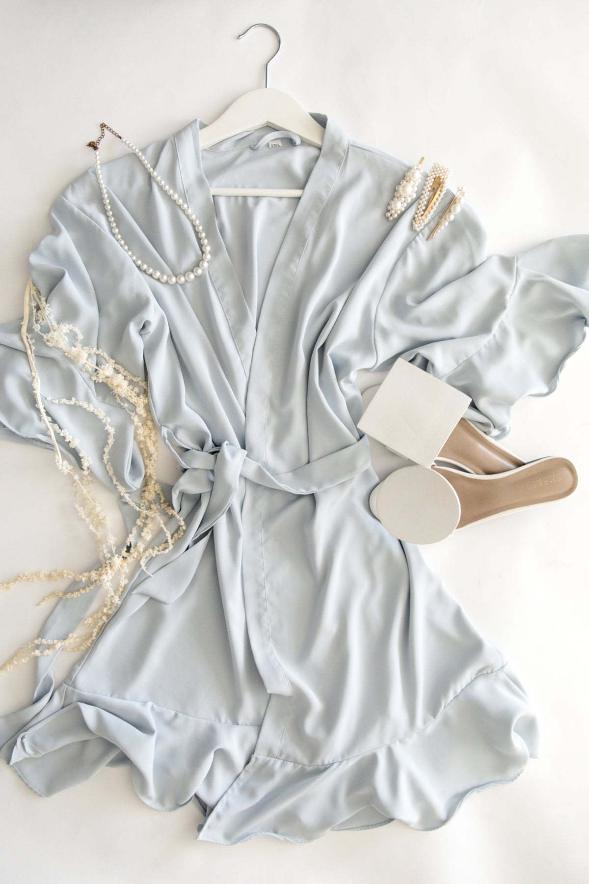 Olivia Ruffle Dusty Blue