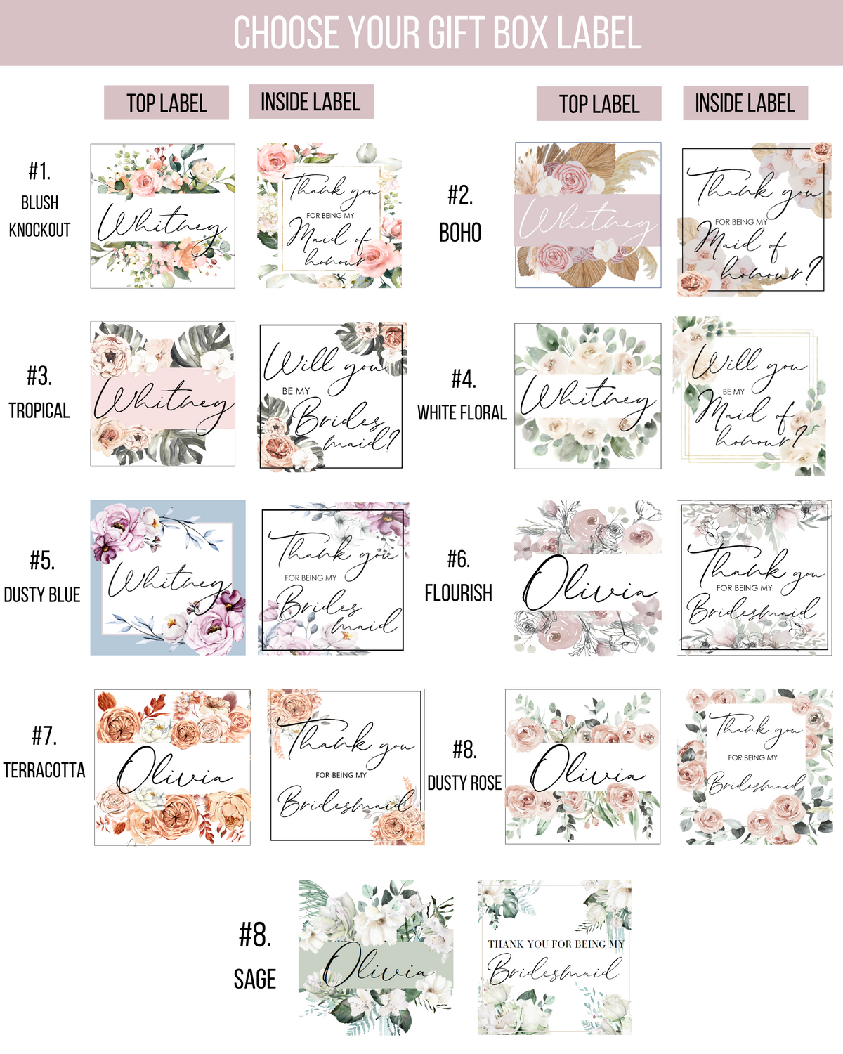 Bridal Party Gift Box- Day of Jewelry