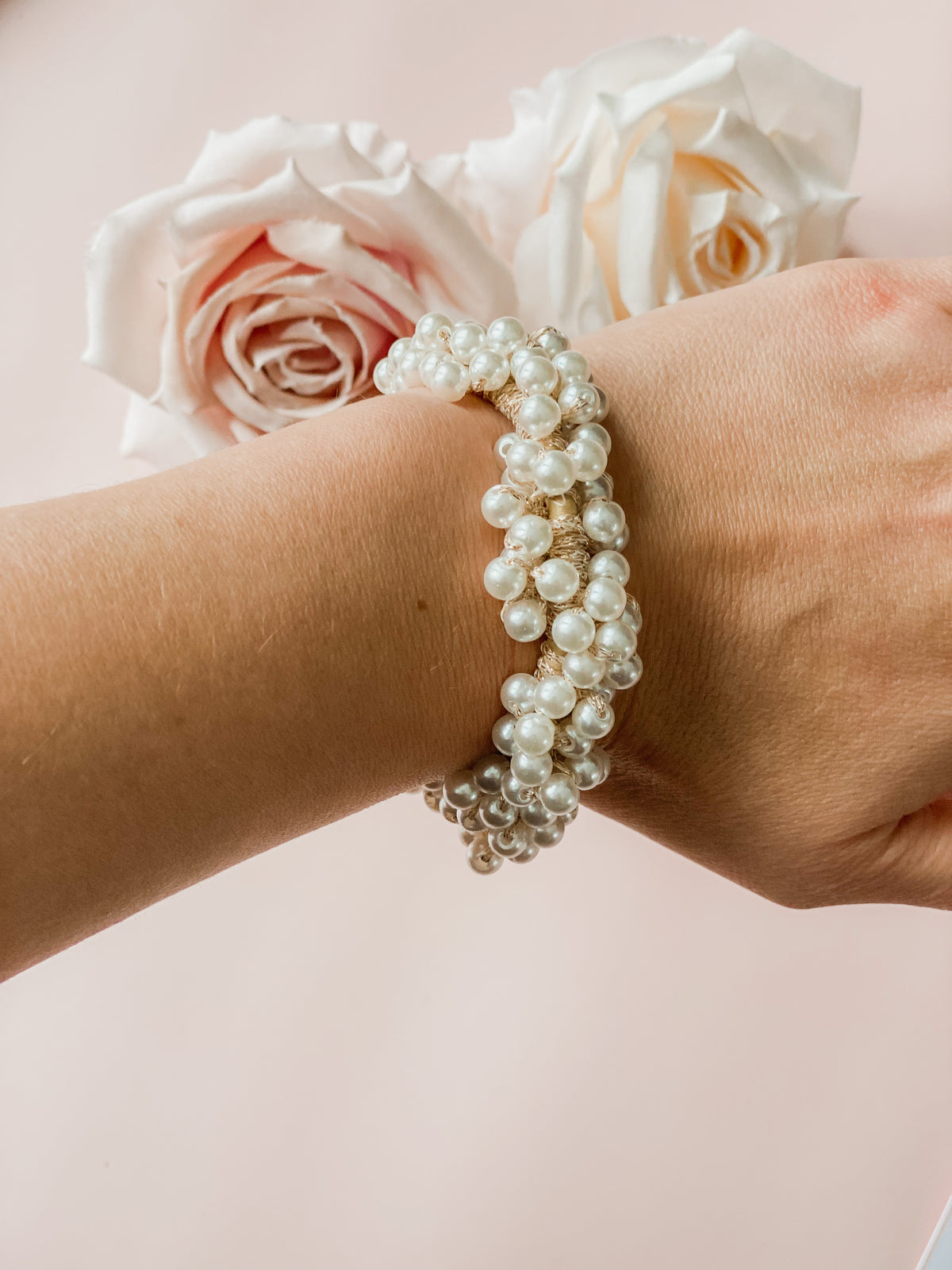 Pearl Hair Scrunchie