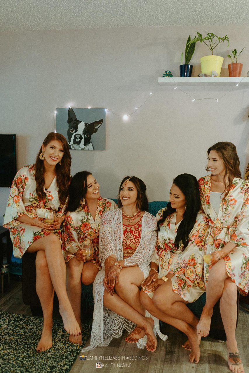 Champagne Satin Floral