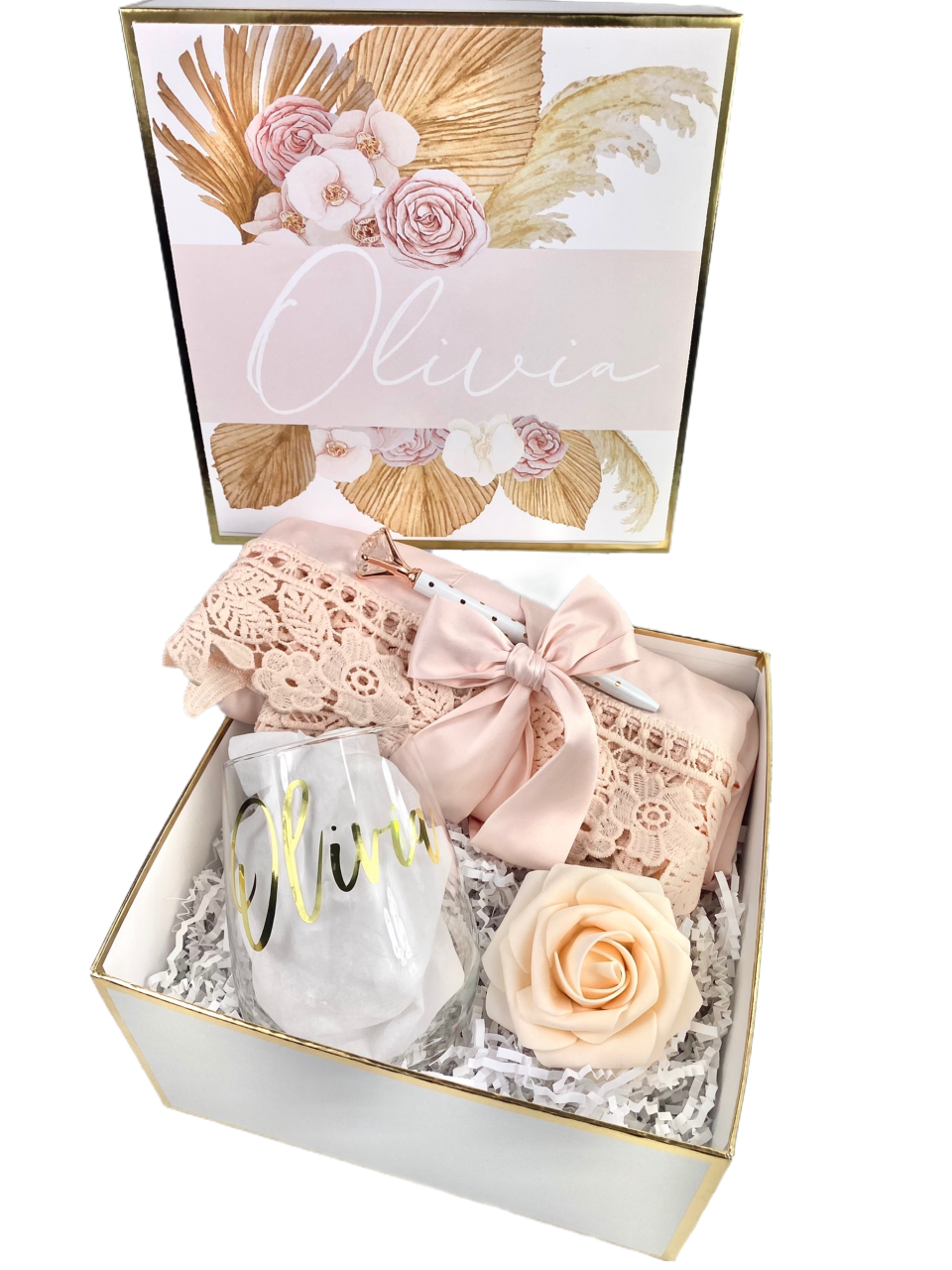 Bridal Party Gift Box- Stemless Glass