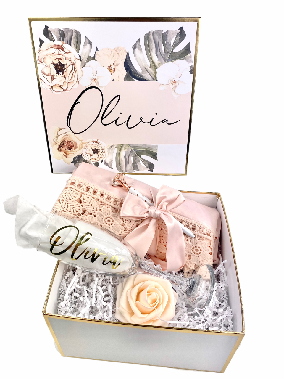 Bridal party Gift Box- Champagne Flute